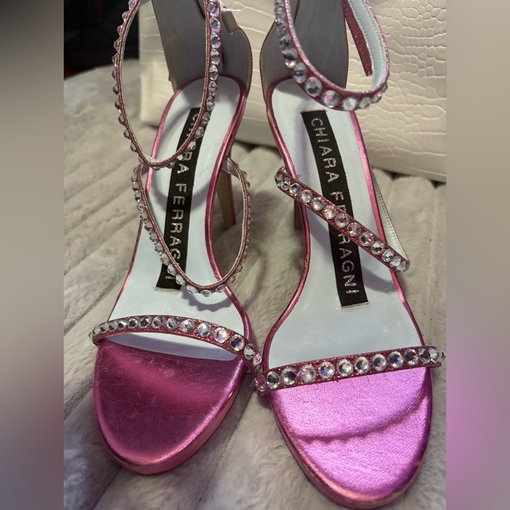 Brand new Chiara Ferragni Pink Embellished Women's Heels size 37
